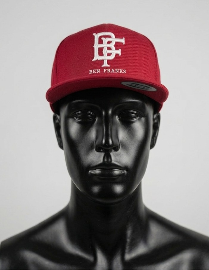 Ben Franks Red Snapback Hat